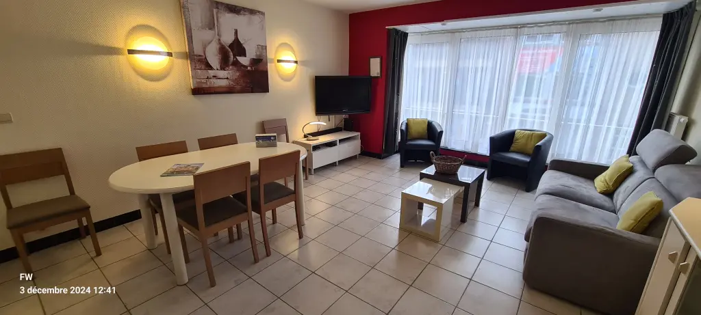 Coxyde vue mer appt 2 chambres + WiFi+ garage privé gratuit