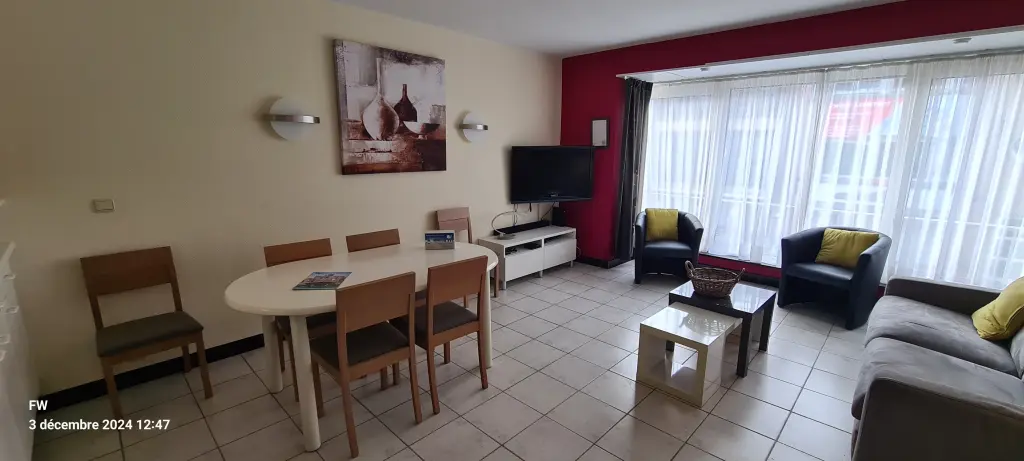 Coxyde vue mer appt 2 chambres + WiFi+ garage privé gratuit