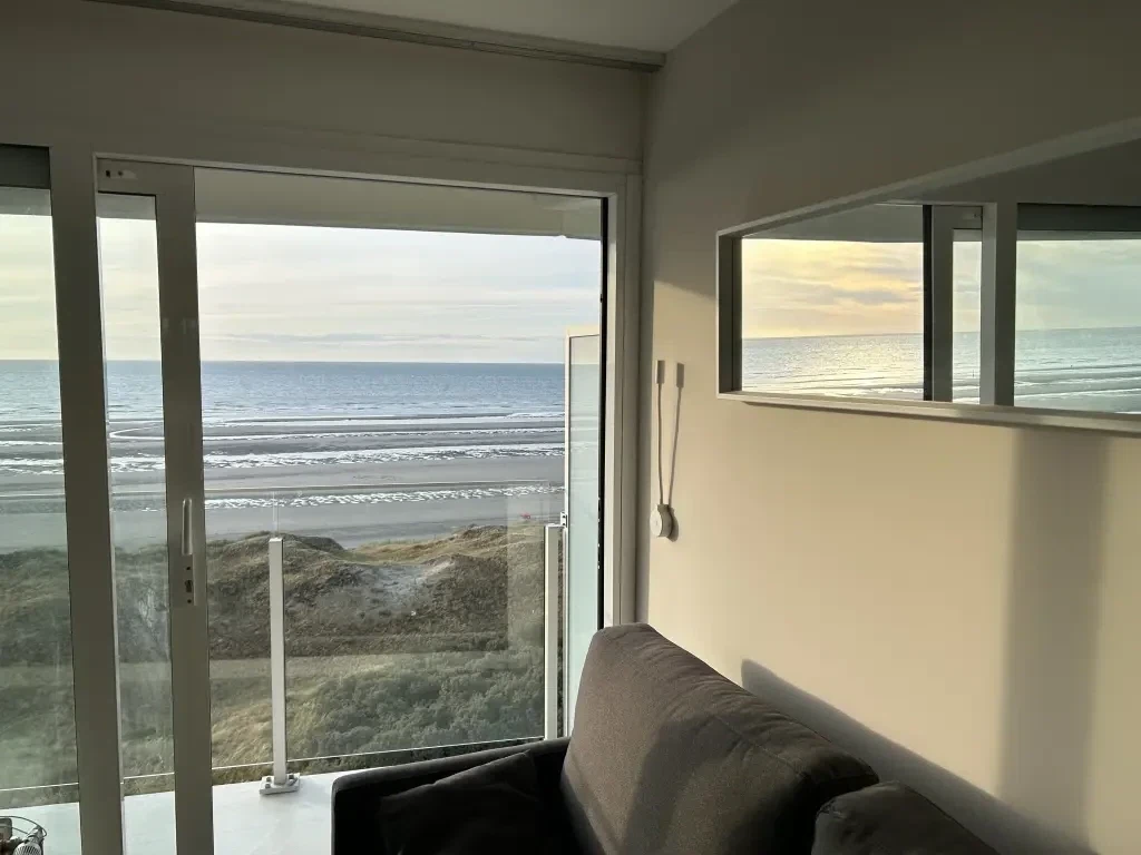 Superbe studio avec vue sur mer dans la réserve à la panne