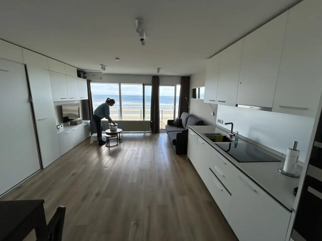 Superbe studio avec vue sur mer dans la réserve à la panne