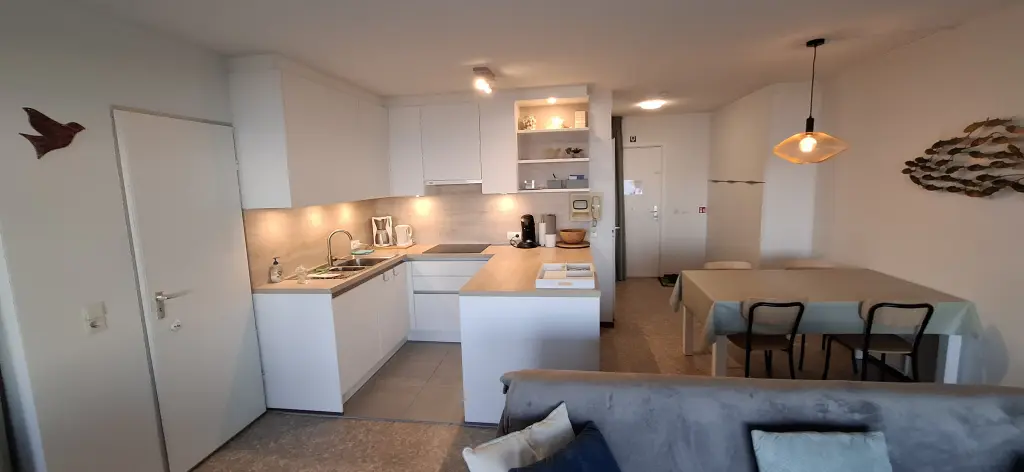 Appartement magnifiquement rénové avec vue sur la mer très calme à La Panne