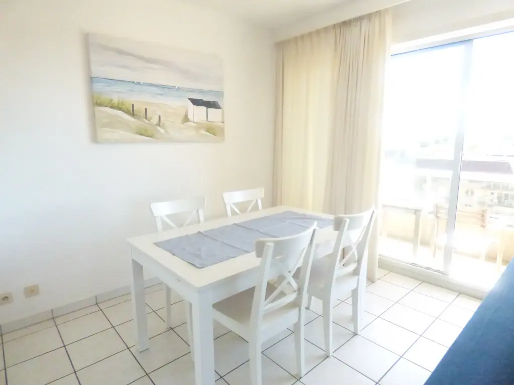 Nieuwpoort-Plage : joli appartement avec grande terrasse ensoleillée.