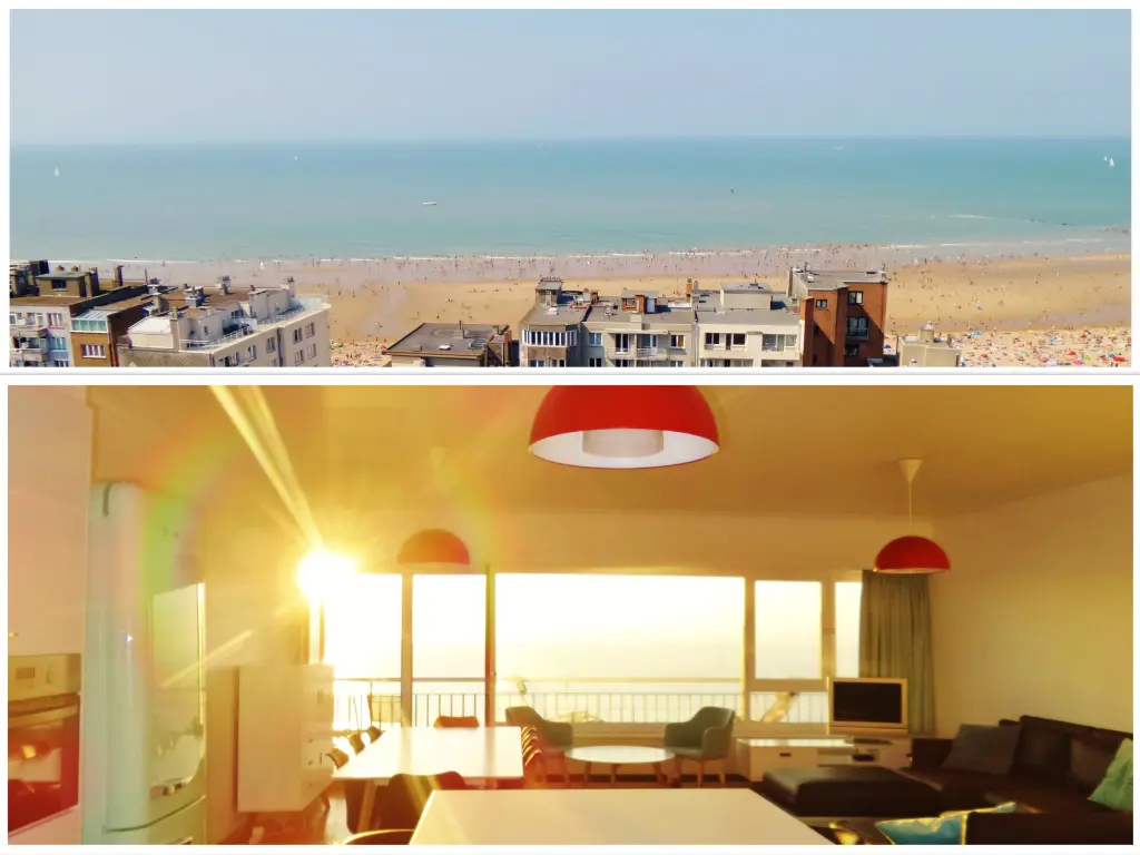 Appartement Ostende vue mer 7 pers. (19e étage)